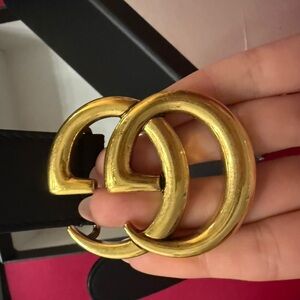 Gucci Black and Gold Belt